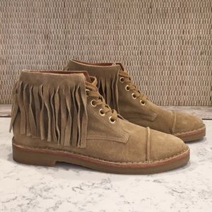Madewell x Daryl K Suede Fringe Boots